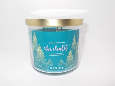 Star Candle Co Ski Chalet soy blend scented candle 3 wick 14.5 ounce  NEW