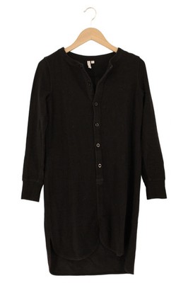 & OTHER STORIES Damen Blusenkleid Gr. 36/S Schwarz Baumwolle