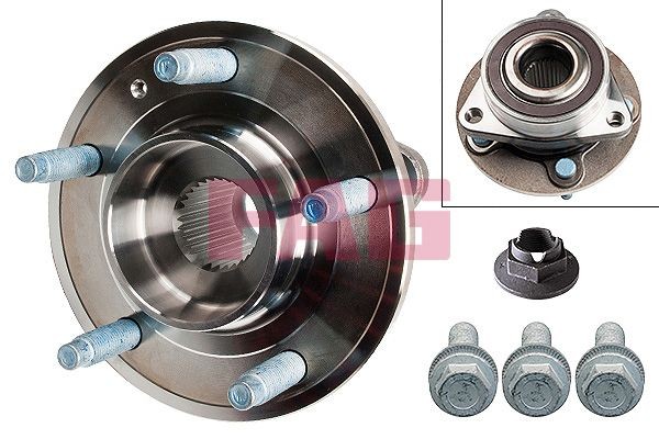 Schaeffler FAG 713 6449 20 Radlagersatz Vorne FüR Chevrolet Opel Vauxhall-image