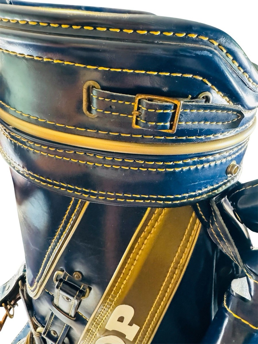 Vintage Dunlop DDH Maxfli Faux Leather Den Caddy Carry BAG | eBay