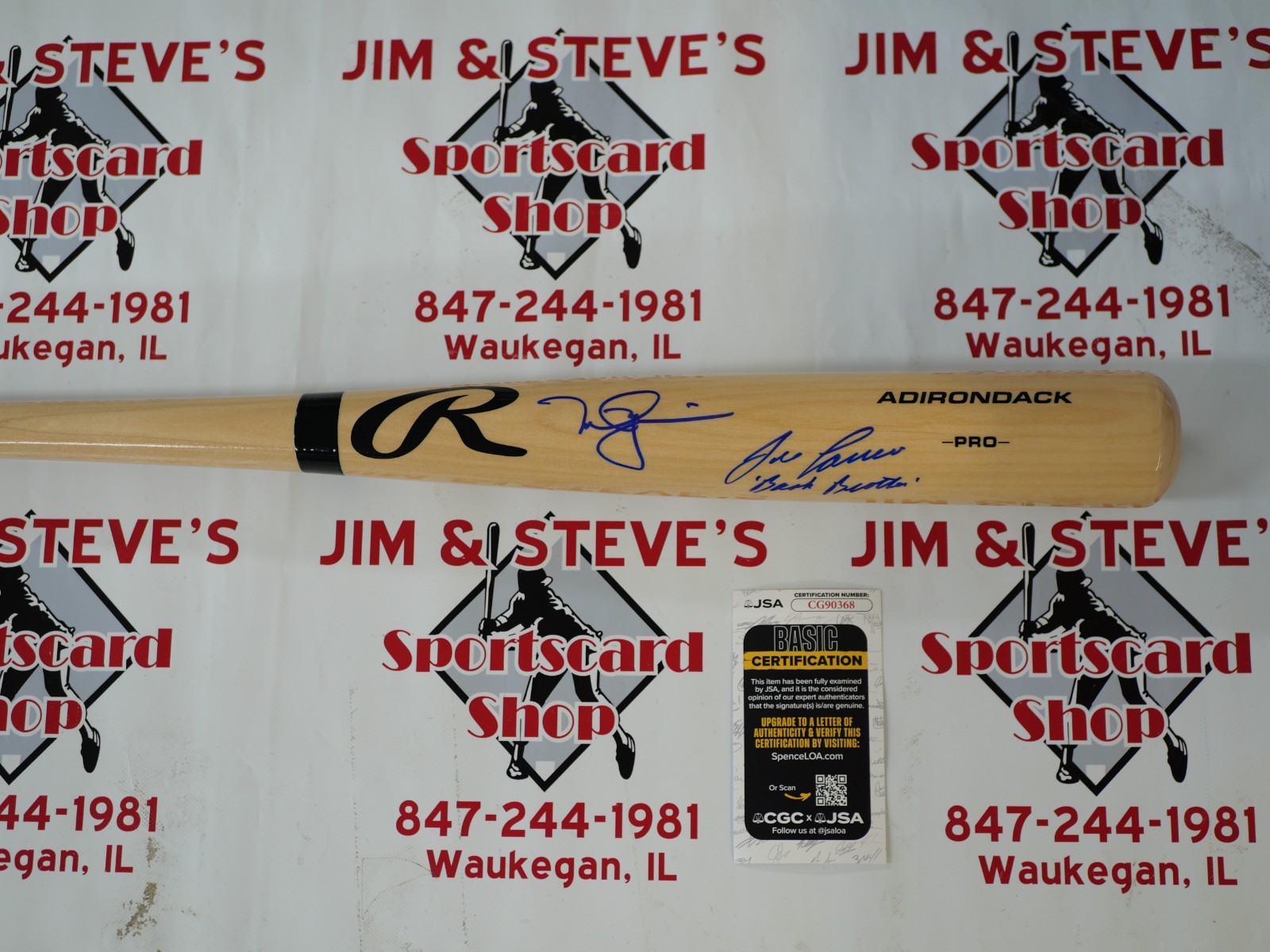 Mark McGwire Autographed Signed Oakland Athletics JOSE CANSECO & RAWLINGS BAT WITH "BASH BROTHERS" JSA COA 