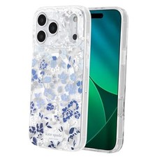 iPhone 17 Pro Max Case - Compatible with MagSafe - Flowerbed Blue Gems