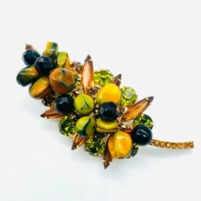 Juliana D&E Carmen Miranda Brooch - NOT WOKING FOR REPAIR ONLY