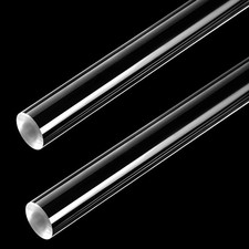 2 Pack 24 Inch Acrylic Round Rods for DIY Crafts, Acrylic Dowel Rods Sticks 1...