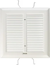 Broan S97011308 Spring Mounted Bathroom Fan Cover/Grille Assembly, White - NEW