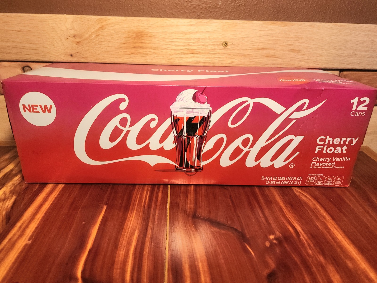 Coca Cola Cherry Float Soda, 12 Pack of 12 fl oz Cans Coke