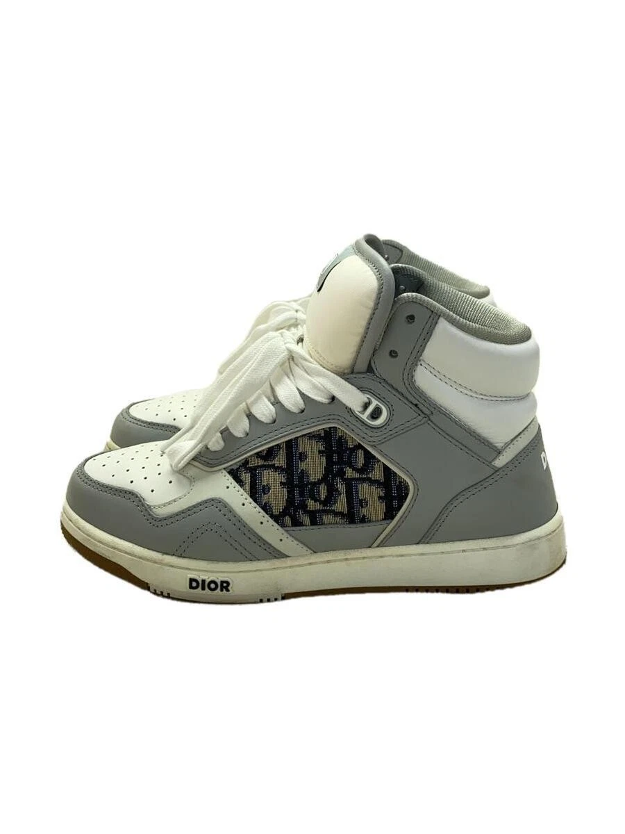 Baskets Christian Dior taille haute 36 blanc cuir élégant occasion