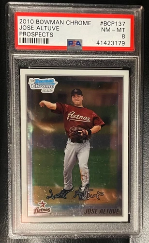2010 Bowman Chrome Prospects Jose Altuve #BCP137 PSA 8 NM-MT Rookie RC