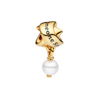Pandora Moments Charm SüßWasserperle Schleife 763784C01