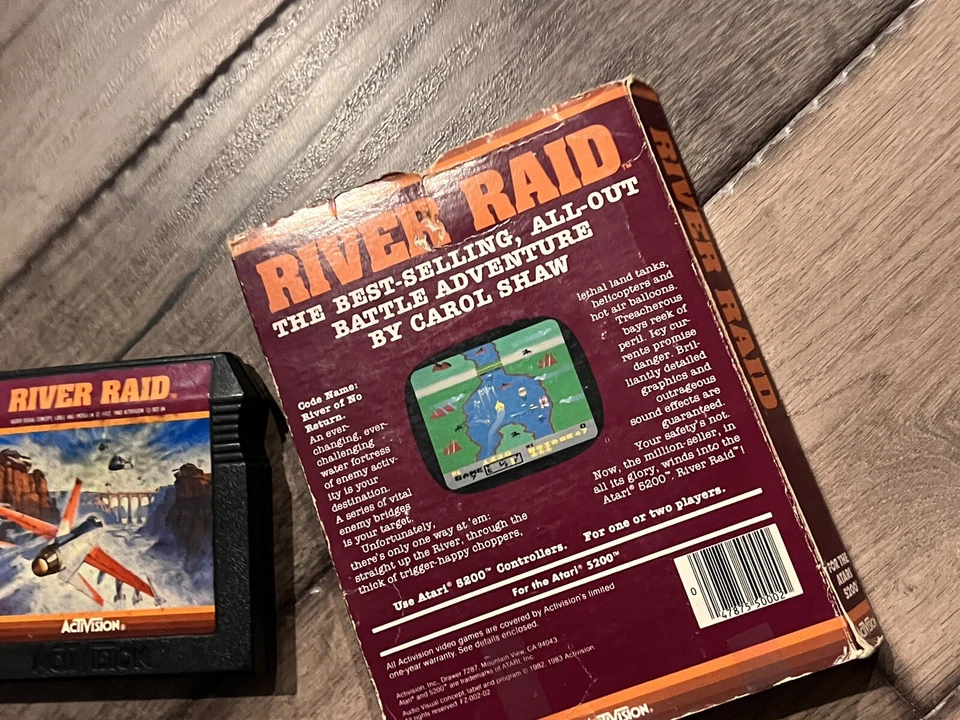 River Raid (Atari 5200, 1983) WITH BOX NO MANUAL - Image 2 of 4