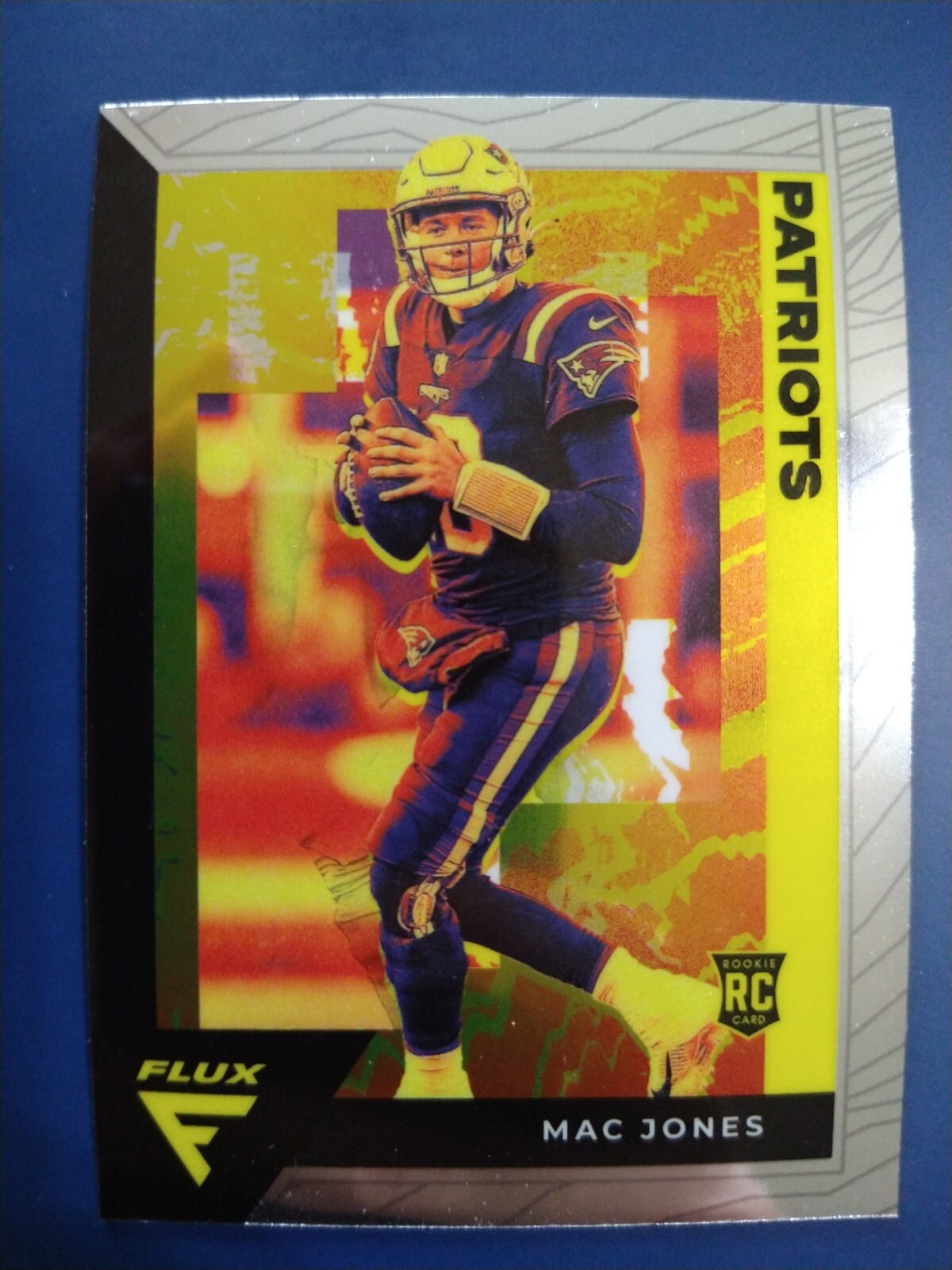 2021 Panini Chronicles Mac Jones Flux Rookie Card RC #FX-5 Patriots