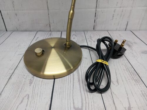 Halo Desk Lamp By Dar Lighting Flexi Top Brass Effect Dimmer Light 17" Tall - Picture 8 of 20
