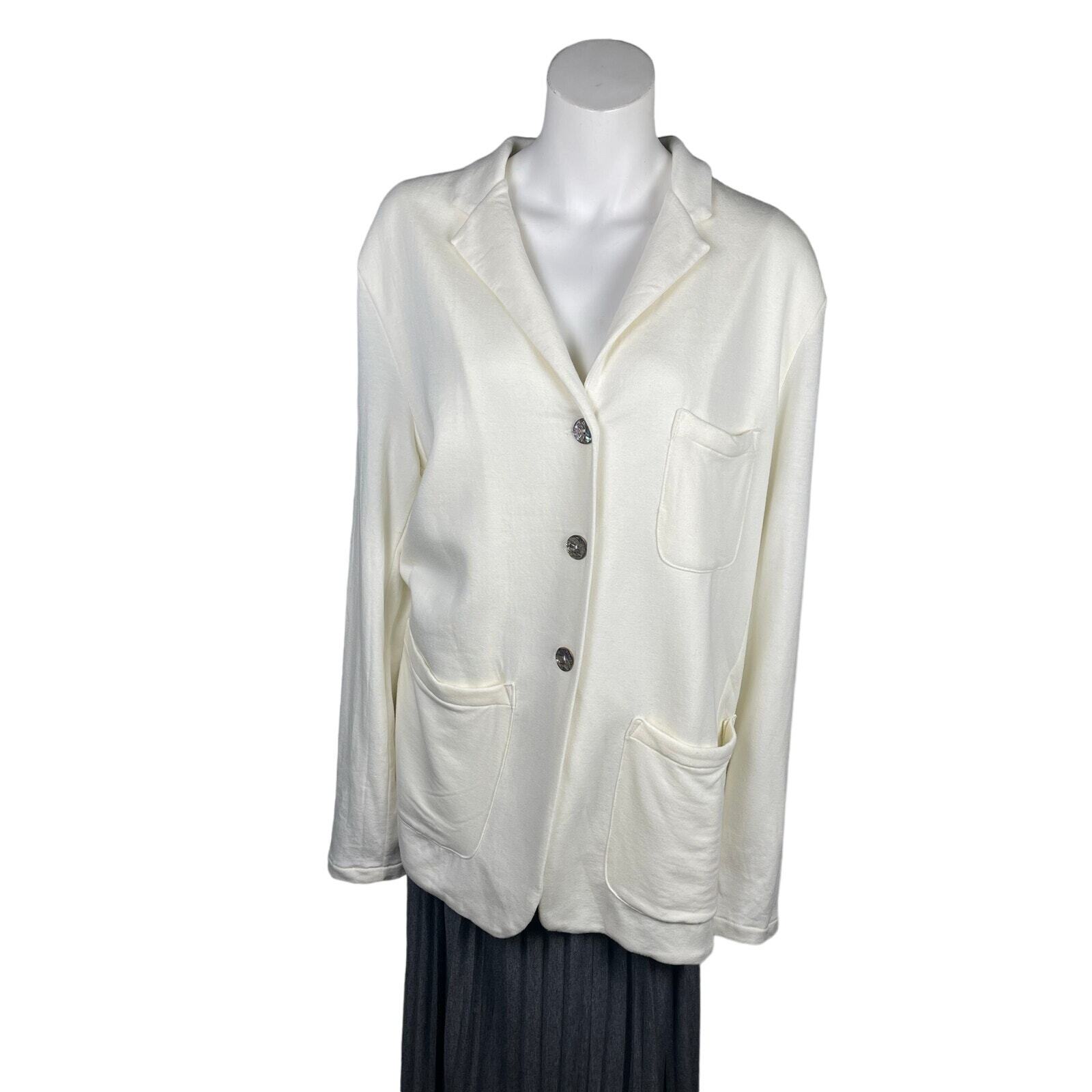 Bluesalt The Big Rock Boyfriend Blazer Women's 5 Unbleached Made in USA 