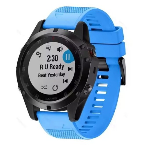 For Garmin Instinct 2 Strap Replacement Watchband Silicone 22mm Buckle Plain - Picture 9 of 16