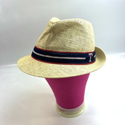 KVA Stadium Promotional Gloops MLB Texas Rangers Paper Weave Straw Hat One Size