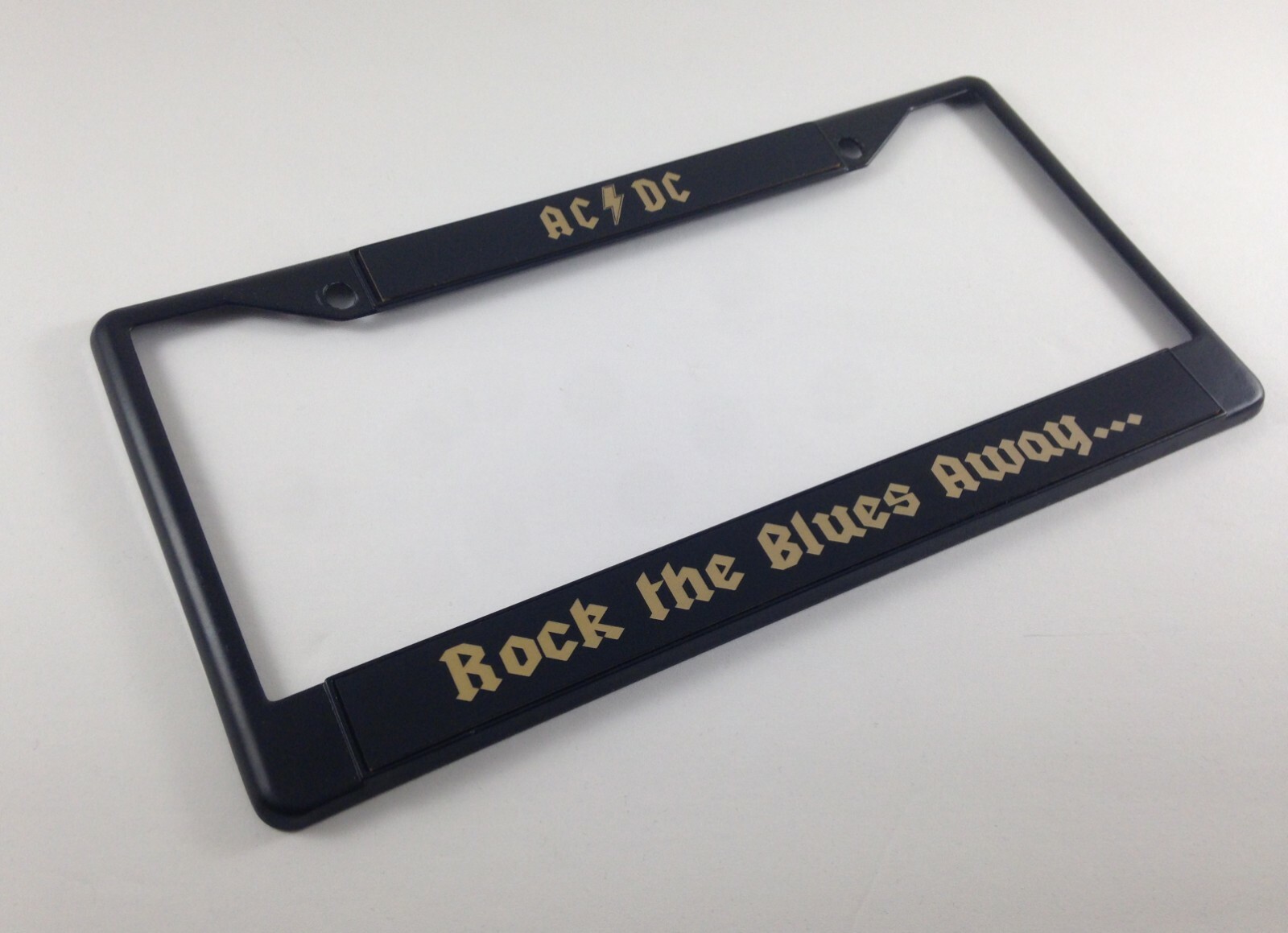 Car / Truck Custom Metal License Vanity Plate Frame - AC DC Rock the ...