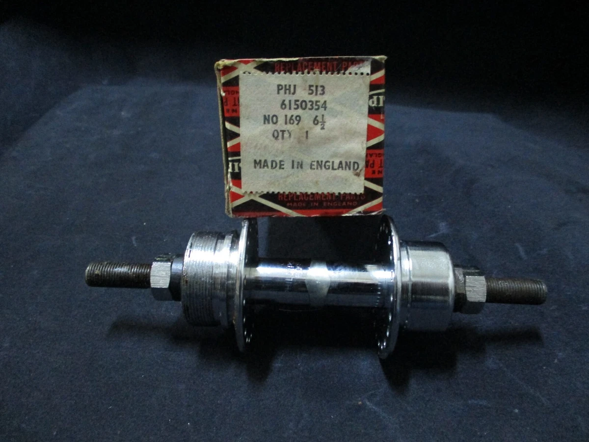 Moyeu Avant Vélo Phillips – 32 Trous – NOS Années 1960 – Chrome
