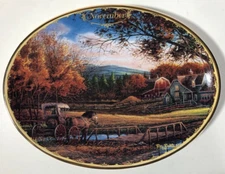 November "Wednesday Afternoon" Terry Redlin Plate Seasons To Remember
