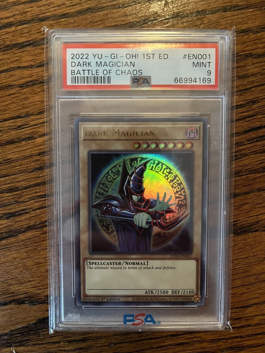 Yugioh PSA 9 MINT Dark Magician 25TH-EN001 Ultra Rare 1st Edition