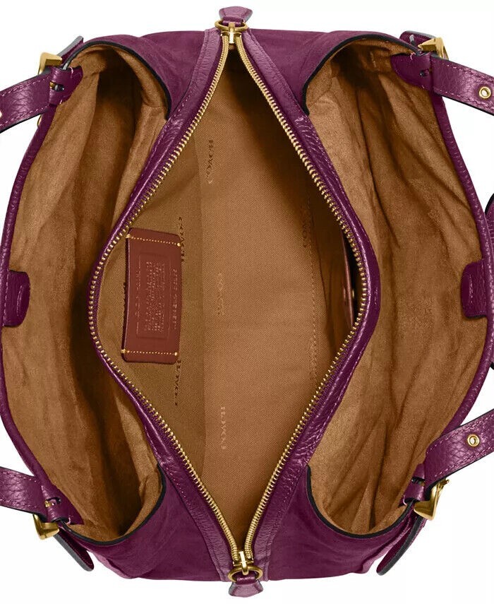 lori mixed leather and suede shoulder bag