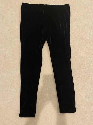 JM Collection Plus 1X Women’s Black Leggings (velvet like material) - NWT - Picture 2 of 7