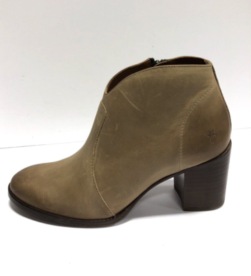 Frye Women's Nora Zip Short Bootie Dark Taupe, Size M