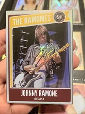Johnny Ramone Guitarist Refractor 1/1 One Of One Custom Sticker Card (G151)