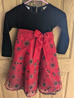 blueberi boulevard holiday dresses Girl's Blueberi Boulevard Fancy Holiday Dress Size5 Velvet & Taffeta--PRETTY!!*