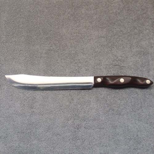 CUTCO 1022 BUTCHER KNIFE 8" blade 13” Length MADE in USA Orange/Brown