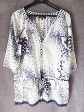 CHEMISE LONGUE TUNIQUE BLANC ET BLEU ♥ LITTLE MISS CAPTAIN ♥ T M TTBE +++ ☺