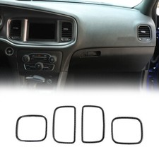 4x Center Console Air Conditioning Vent Outlet Ring Trim For Dodge Charger 2011