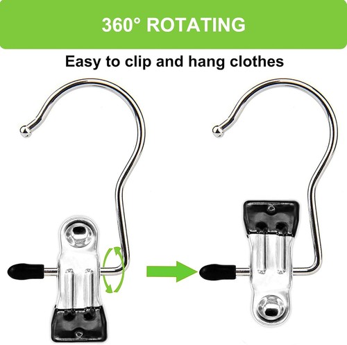 Boot Hangers Clips, 16 Pack Laundry Hooks Hanging Clips Clothes Pins Closet... - Picture 5 of 8