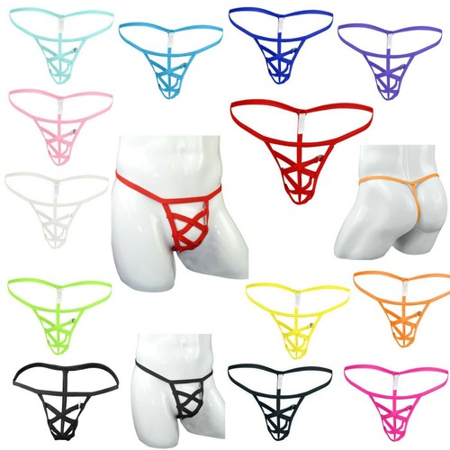 MCT Herren Eis Seide Mini Micro Bikini G String Frontoffen in BRAUN in S-2XL - Bild 54 von 83