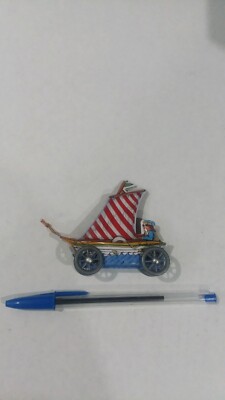 Hallmark Keepsake Ornament Sailing! Sailing Tin Metal Sailboat Red White 1988 E6