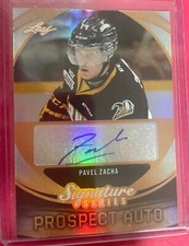 Pavel Zacha 2015 Leaf Signature Prospect Auto SP-PZ1
