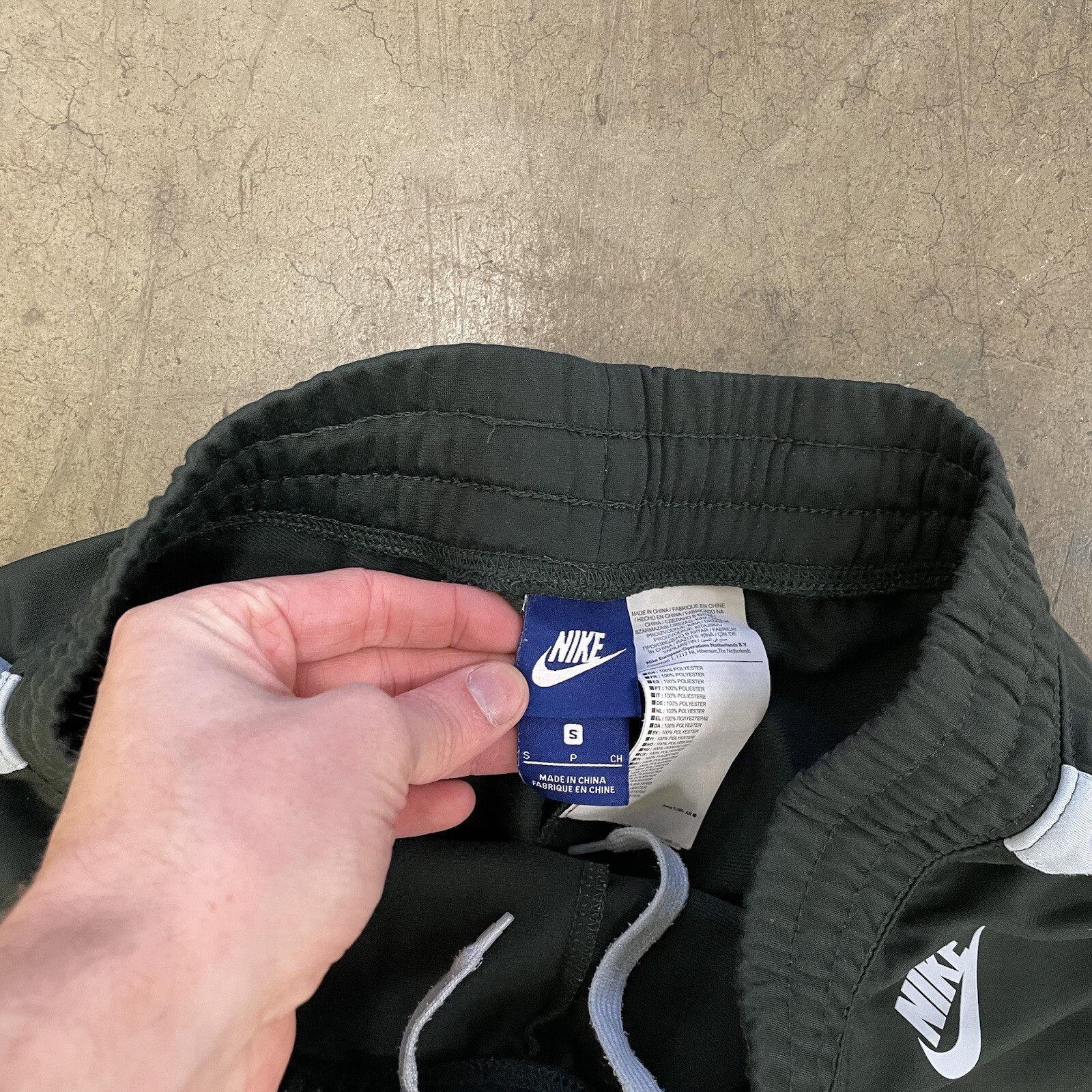 Nike Tracksuit Bottoms Vintage Swoosh Y2K Joggers, Gr… Gem