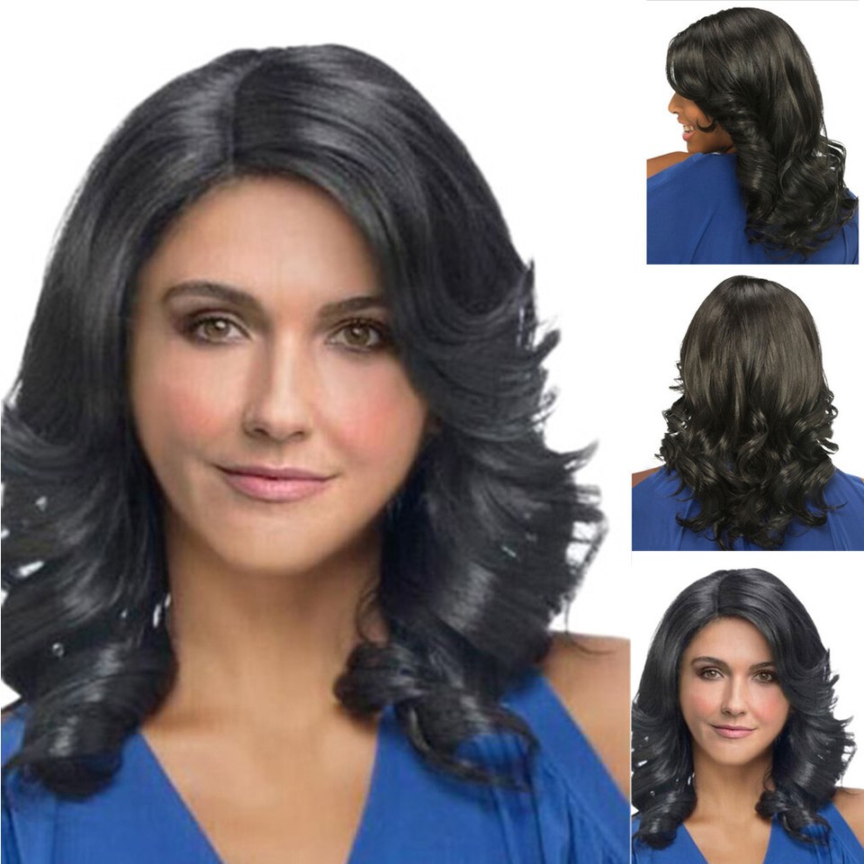 46cm/18 inch Women's Wig Short Special Full Hair Styling Cool Black