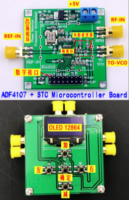 ADF4107 Phase-locked Loop Integer Frequency Division + STC Microcontrolle Board