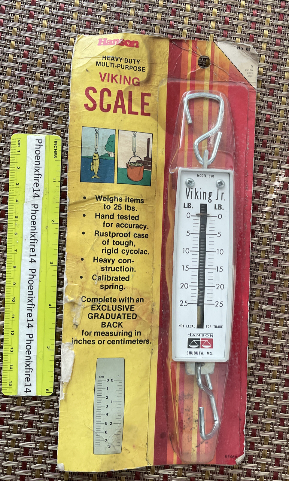 Vintage Hanson Viking Scale Heavy Duty  Fishing