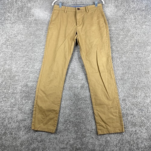 Old Navy Ultimate Slim Builtin Flex Chino Pants Men's 29x30 Tan Flat