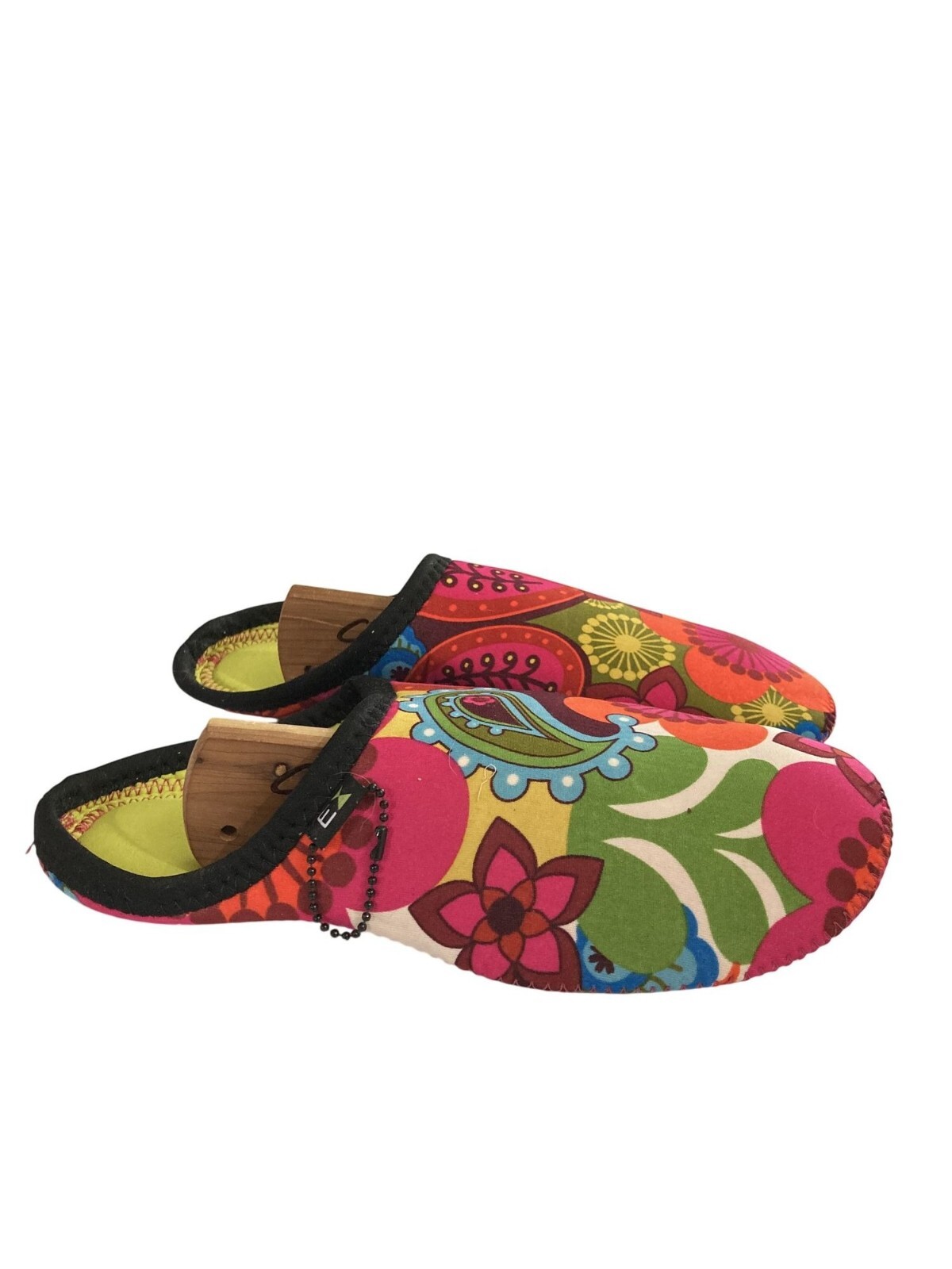 SAOLA Pantofole da interno French Bull donna taglia large (8 10) suola antiscivolo floreale