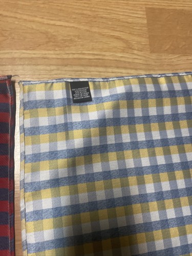 Tommy Hilfiger Abito Floreale Giacca Sciarpa Tascabile + 3 - Quadrati a quadretti & Rosso Solido - Foto 9 di 10