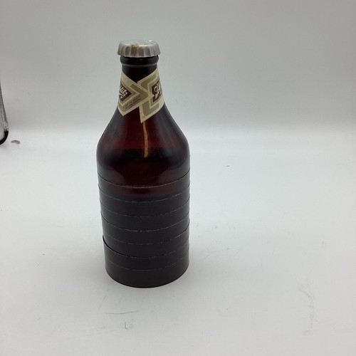 Schlitz Beer Bottle 6 Plastic Coaster Set. Approx 8 Inches Tall - Picture 4 of 5