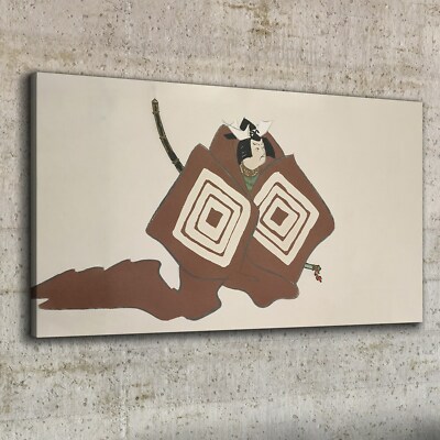 Canvas Wandbild Leinwand Bilder 100x50 Malerei Abstrakte Asiatischer Mann Samura