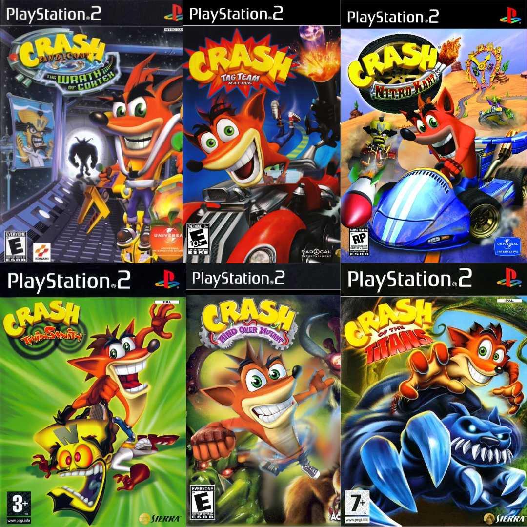 Crash Bandicoot Original Playstation Games Crash Bandicoot