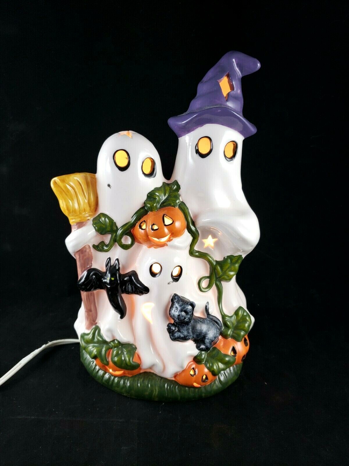 J. C. Penney Home Collection Lighted Ceramic Ghosts Halloween eBay
