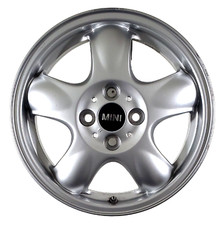 MINI COOPER 2007-2015 FACTORY ORIGINAL OEM 15" SILVER ALLOY WHEEL RIM 71183 RU2