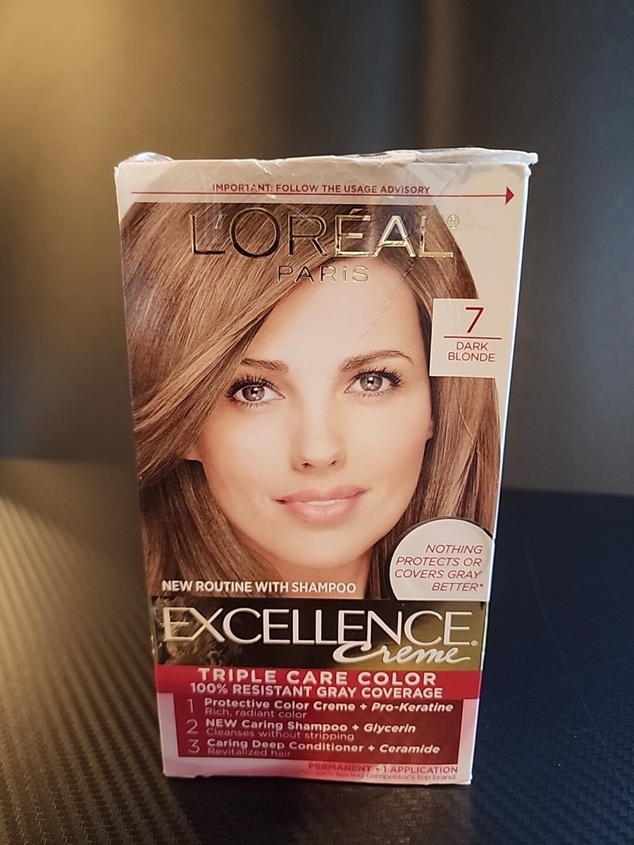 L'Oréal Excellence Duo Creme 7NB L'OREAL Excellence Crème - 7 DARK BLONDE | eBay