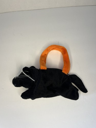 Halloween Cat small Kids Purse With 0range Straps Zipper Pouch Black Cat - Picture 5 of 10
