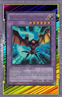 Zwillingseidechse Photon ORCS-FR039 Licht Drache Fusion Effekt Level 6 YGO
